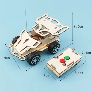 diy creative wooden stem science engineering toys c 20g diy car 4wd