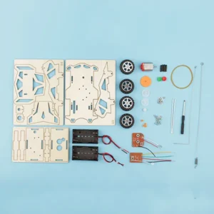 diy creative wooden stem science engineering toys c 20g diy car 4wd