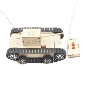 diy creative diy wooden stem science engineering toys c 37e remote control tank