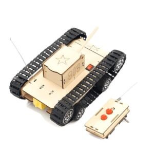 diy creative diy wooden stem science engineering toys c 37e remote control tank