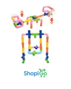 90pcs 2 in 1 educational building block construction pipe tube