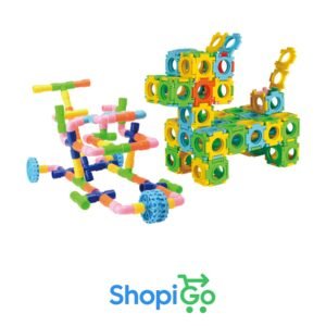 90pcs 2 in 1 educational building block construction pipe tube